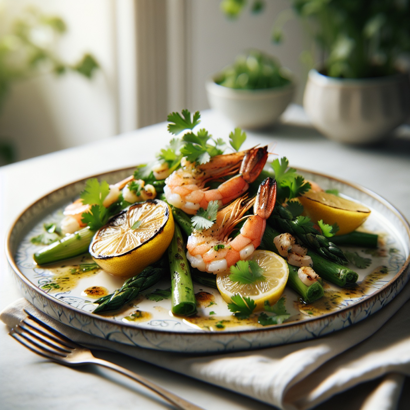 Lebanese Lemon Cilantro Roasted Shrimp (Easy Appetizer)