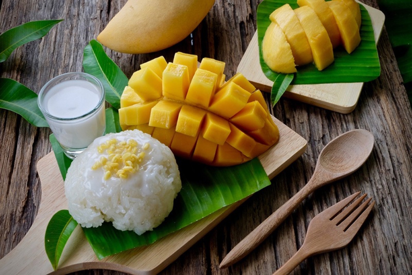 タイのココナッツもち米（カオニャオ・マムアン用）の作り方