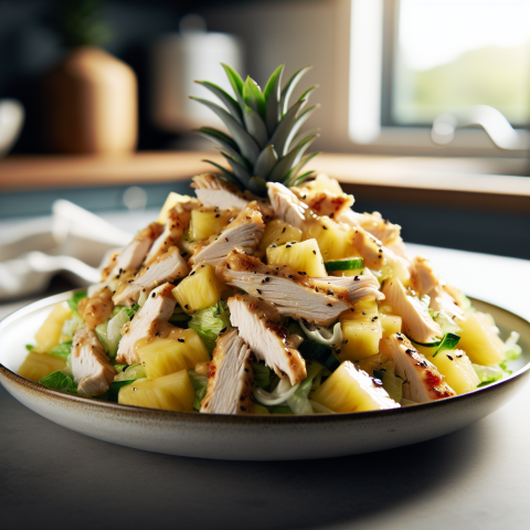 春季清新菠萝鸡肉沙拉