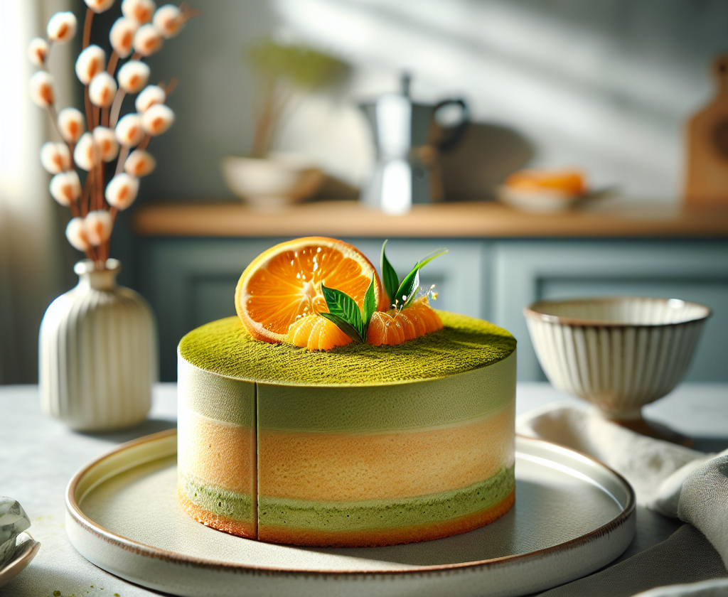 春季香橙抹茶蛋糕