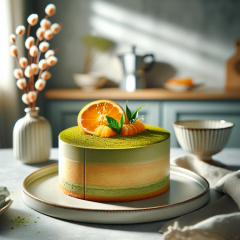 春季香橙抹茶蛋糕