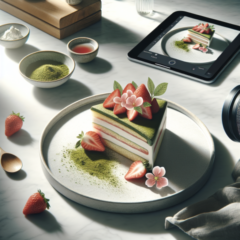 春季草莓抹茶蛋糕