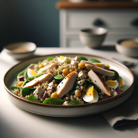 春季鸡肉藜麦沙拉
