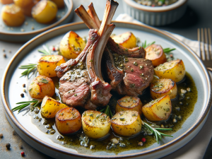 春季希腊风味烤羊排配香草土豆