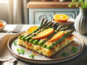 春季清新香橙芝士烤芦笋