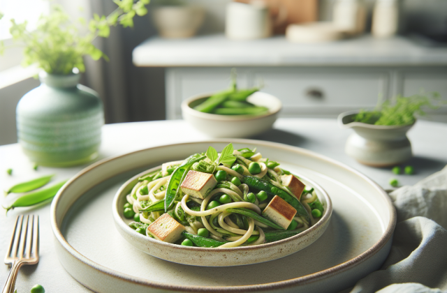 春季香草青豆豆腐意面
