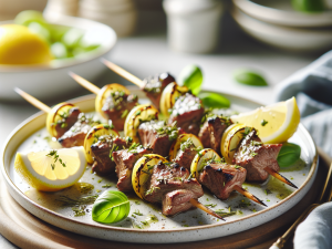 春季柠檬香草烤羊肉串