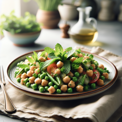 春季黎巴嫩风味鹰嘴豆薄荷沙拉