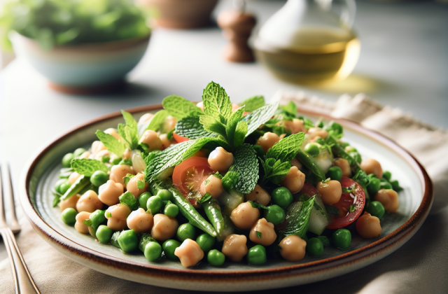 春季黎巴嫩风味鹰嘴豆薄荷沙拉