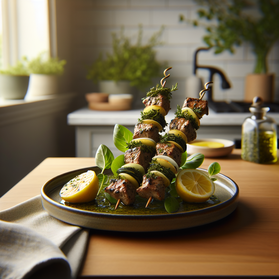 春季柠檬香草羊肉串