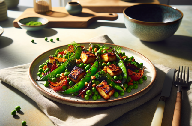 春季摩洛哥风味烤甜豆沙拉