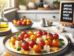 春季樱桃番茄羊乳酪焗烤