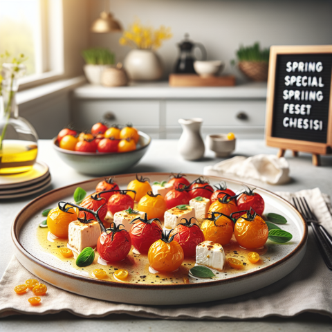 春季樱桃番茄羊乳酪焗烤