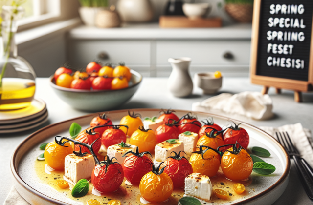 春季樱桃番茄羊乳酪焗烤