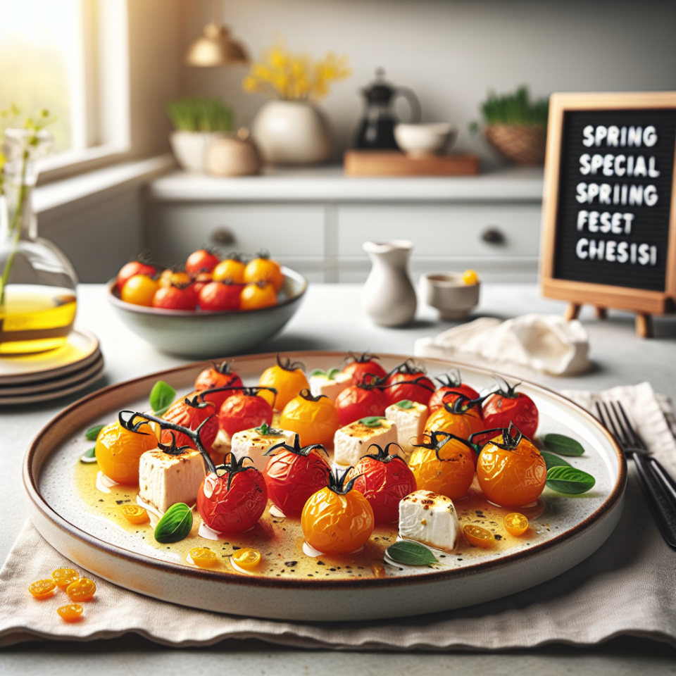 春季樱桃番茄羊乳酪焗烤