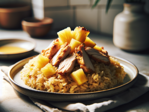 春季夏威夷风味凤梨鸡肉炒饭