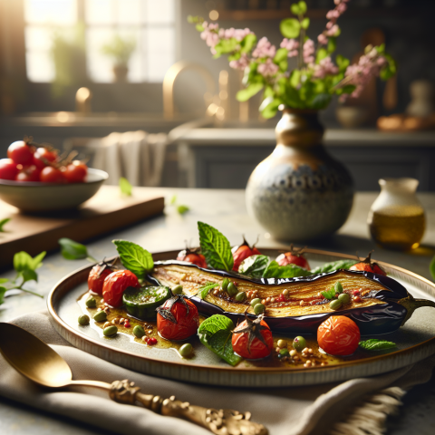 春季黎巴嫩风味樱桃番茄烤茄子