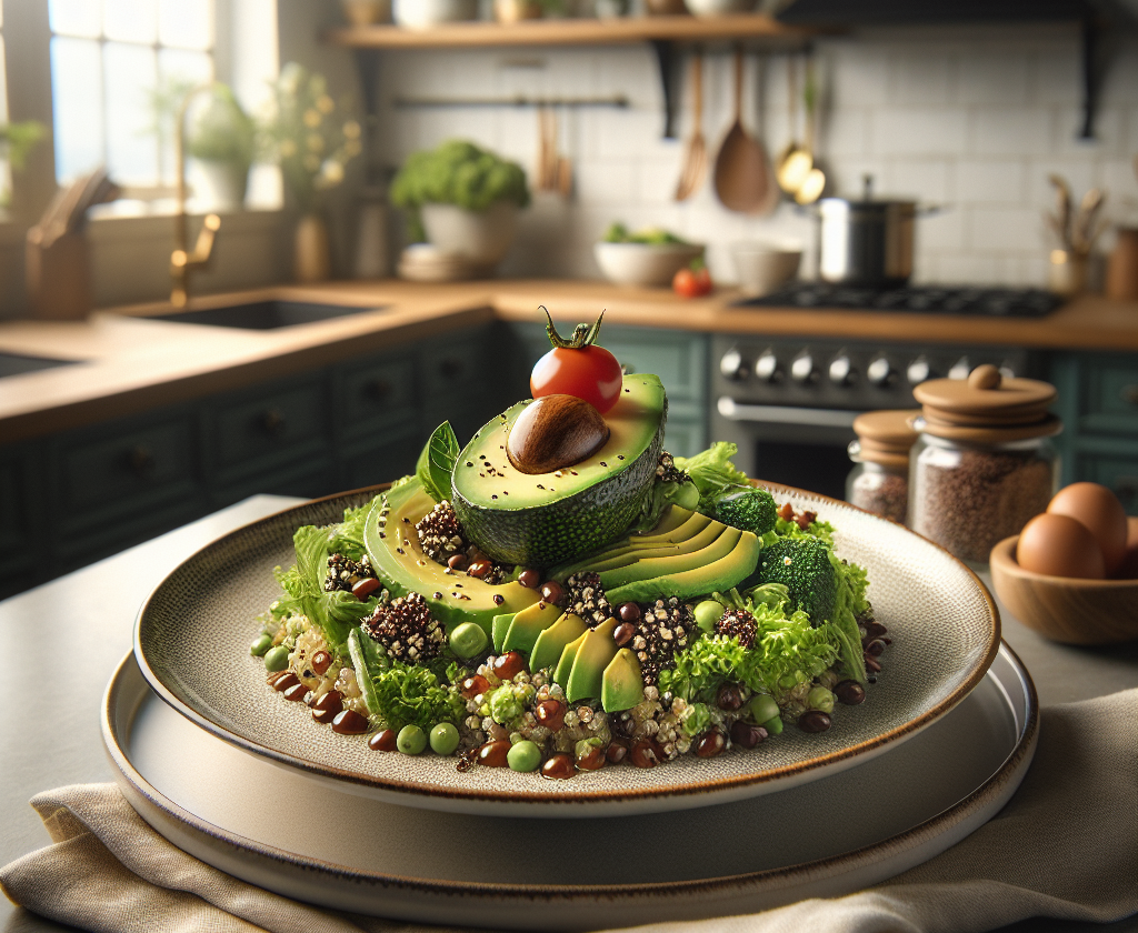 春季清新鳄梨辣酱拌藜麦