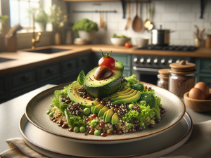 春季清新鳄梨辣酱拌藜麦