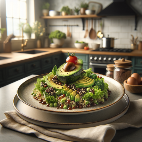 春季清新鳄梨辣酱拌藜麦