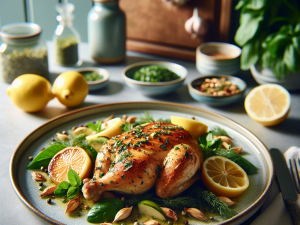 春季土耳其风味柠檬香草烤鸡