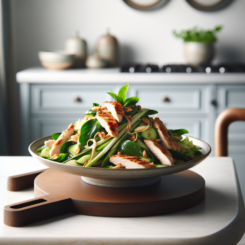 春季越南风味柠檬草鸡肉沙拉