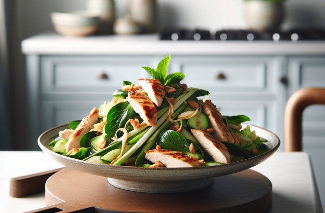春季越南风味柠檬草鸡肉沙拉