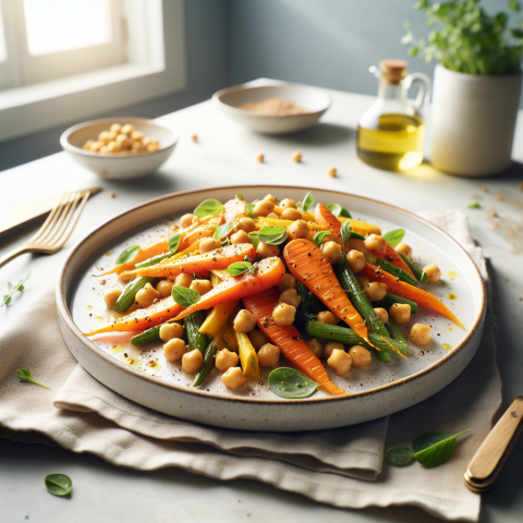 春季摩洛哥风味烤胡萝卜鹰嘴豆沙拉